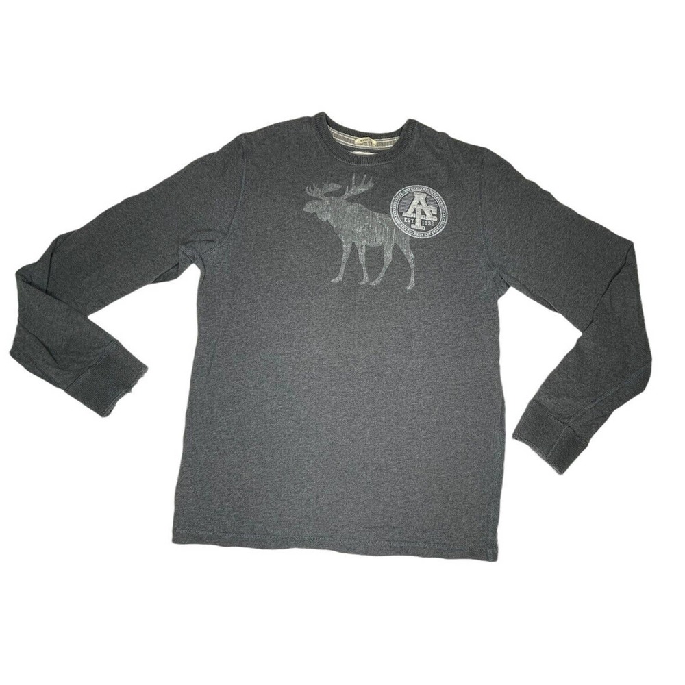 Vintage Abercrombie & Fitch Muscle Pullover Long Sleeve Heavy Weight Shirt